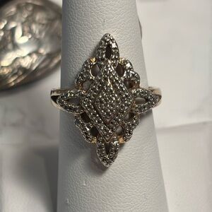 Sterling and diamond Ring